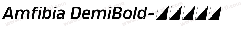 Amfibia DemiBold字体转换